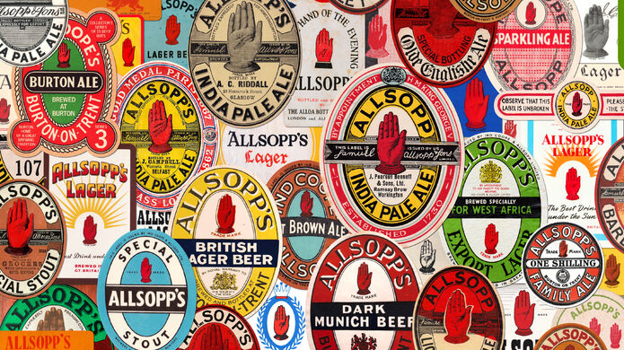 Allsopp's Beer Labels Over the Last 300 Years